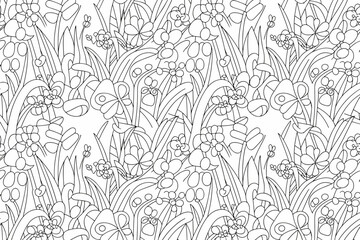 Fototapeta premium Grass Borders Collection | Green Meadow Vector Design Elements