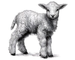 Cute lamb sketch (1)