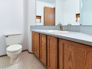 Generic modern residential bathroom interior