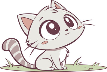 Kawaii Cat Illustration for Cute and Fun Designs. Adorable Kawaii Cat Clipart for Digital and Print Projects. Happy Kawaii Cat Artwork for Social Media and Crafts. Cute Kawaii Cat Character