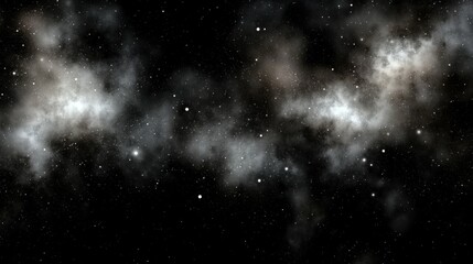 Fototapeta premium A black and white image of a galaxy.