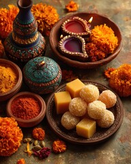 Exotic Indian Diwali Festival Display