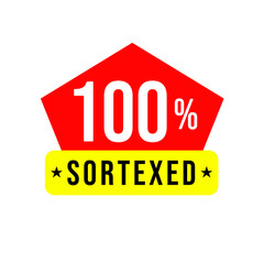 100% sortexed png, premium clean tag, pure rice label