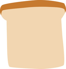 Cute doodle set of bread and pastry elements in vector style. Ideal for bakery and food designs.