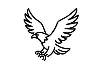 Obraz premium Eagle in flight with outstretched wings, capturing the essence of freedom and nature at sunset