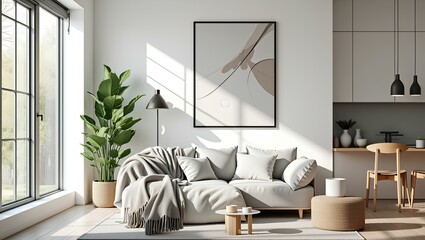 a bright and airy living room with modern