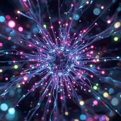 Fototapeta premium abstract colorful fireworks