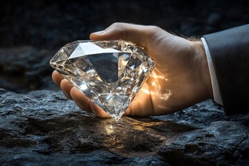 Client and banker shaking hands after finalizing the business investment budget, Generative AI