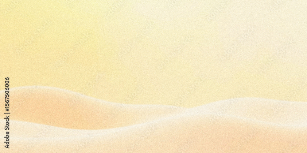 Poster grainy gentle dunes in warm yellow light creating a soft and calming visual texture of serenity in s