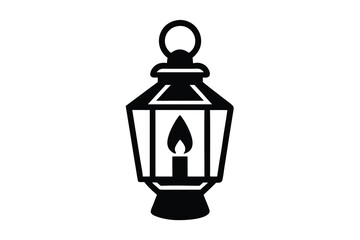 candle lantern vector icon