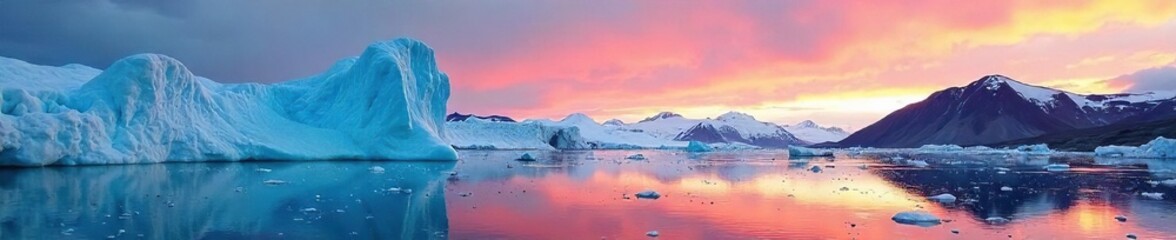 Greenlands Dramatic Icebergs A Panoramic View of Pristine Arctic Beauty
