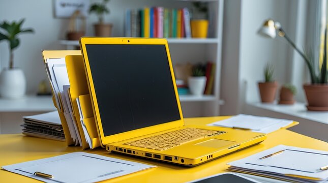 Computer Using Yellow