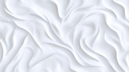 Fototapeta premium A white abstract design with curved lines and patterns.