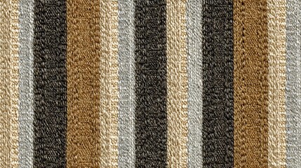Vertical stripe jute pattern with alternating light earth tones