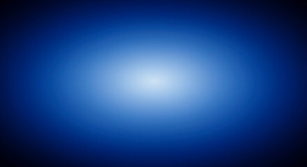 Obraz premium A radiant, bright white center glows softly against a deep, dark blue graduated background, creating a serene and calming visual effect