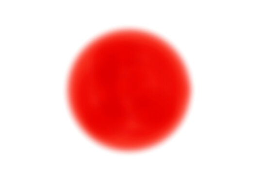 Red hand-drawn circular brush stroke for design accents and overlays. transparent PNG