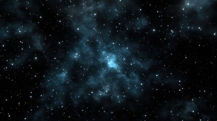 Obraz premium A deep blue nebula with a bright white core.