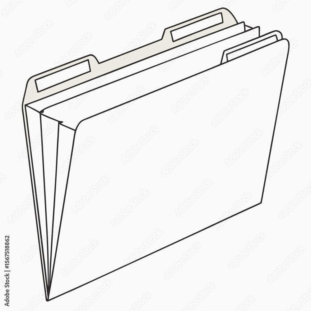 Poster folders with tabs for organizing documents file organization