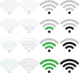 Obraz premium Wifi symbol Wifi icon vector ESP File