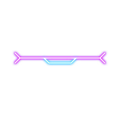 Neon Line Divider Icon