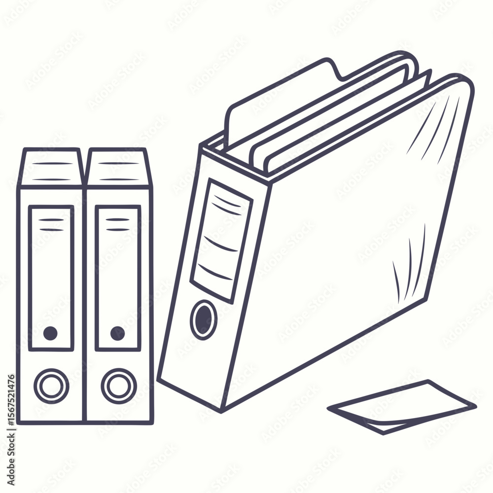 Poster office binders and document file folder