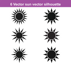 sun vector silhouette,Sun,sun vector icon set