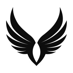 bird wings vector icon 