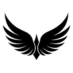 bird wings vector icon 