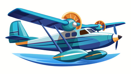  Seaplane Illustration – Air and Water Travel Vector