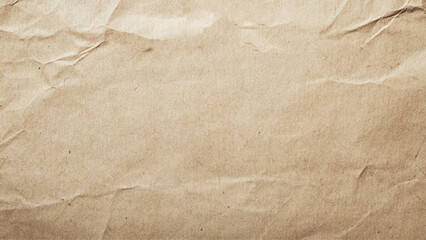 Brown paper with wrinkles texture background. 