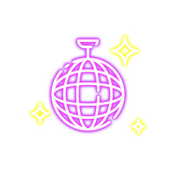 Neon Music Icon