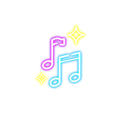 Neon Music Icon