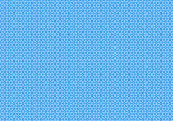 Blue geometric pattern creates a calming, repetitive design