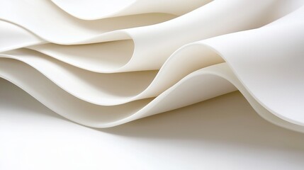 Obraz premium A white fabric with a wavy texture.
