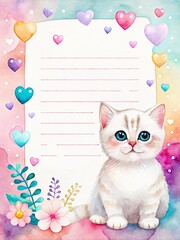 cat and balloon