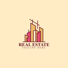 Professional Building Construction Logo Design for Real Estate Companies