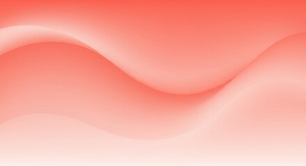 Coral Smooth Wave Abstract Background with Soft Gradient Lighting