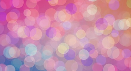 Abstract pastel-toned bokeh background with soft, blurred circles of various sizes and colors