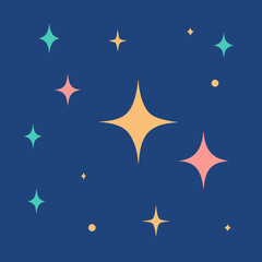 Obraz premium moon and stars