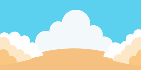 Obraz premium A Landscape Of Plains Made Entirely Of Fluffy And White Clouds In A Dreamy Scene