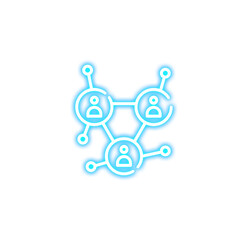 Neon Economy Business Icon