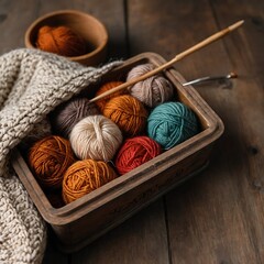 knitting yarn balls