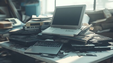 Pile of Old Electronics