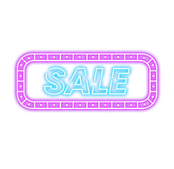 Neon Sale Promotion Signboard
