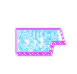 Neon Sale Promotion Signboard