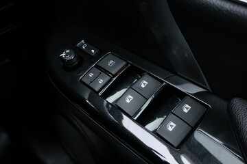 Command buttons at various points on the vehicle