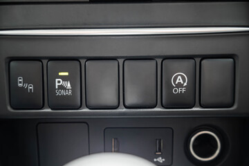 Command buttons at various points on the vehicle