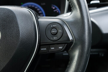 Command buttons at various points on the vehicle