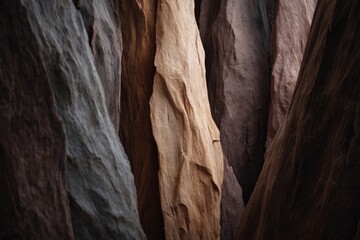 Obraz premium Rugged sandstone cliffs whisper ancient secrets of the Earth, perfect for introspective solitude on International Rock Day