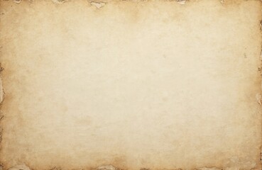 Vintage paper texture with aged edges and stains. Offers blank space for text, resembling a newspaper page or parchment. Ideal for design, advertising, or retro themes.